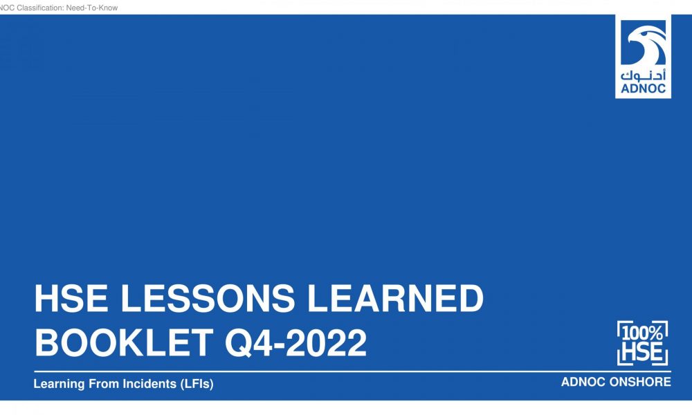 Final ADNOC Onshore HSE Lessons Learned Booklet Q4-2022-01